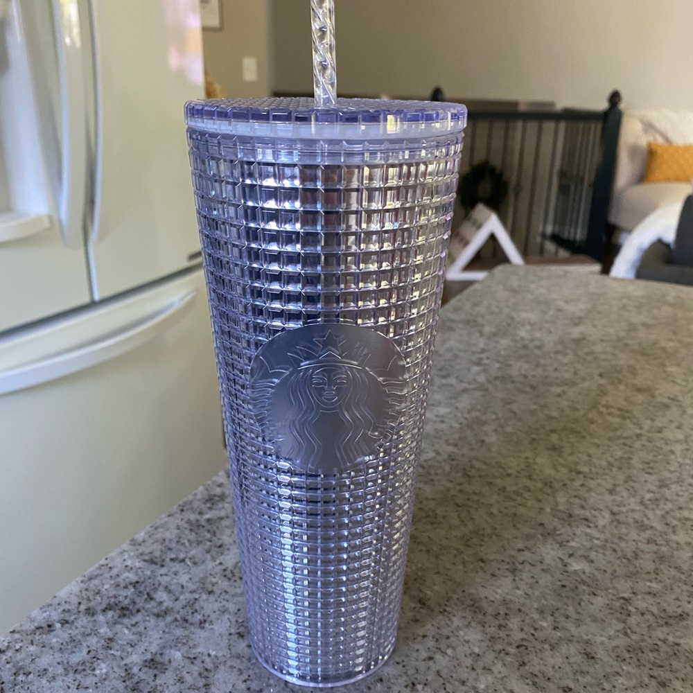 Silver/Clear Starbucks Tumbler